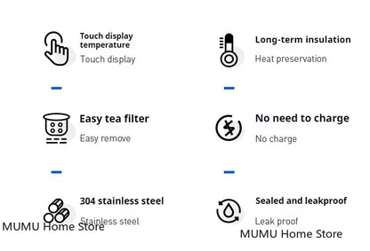 500ML Intelligent Temperature Thermos Bottle Sports Water Cup Car Insulated Cup Keeps Cold and Heat Thermal Mug Vacuum Flasks