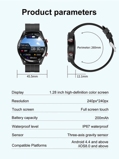New Luxury HW20 Men Smart Watches Fitness Clock Waterproof Sports Watch AI BT Call Smartwatches for Women IOS Android Phone 2026