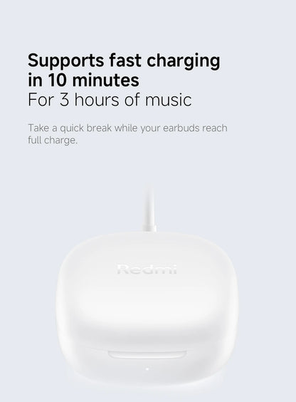 World Premiere Xiaomi Redmi buds 6 Play Up 36 hours  AI noise cancellation for calls Bluetooth 5.4 TWS Earphone Earbuds AI ENC