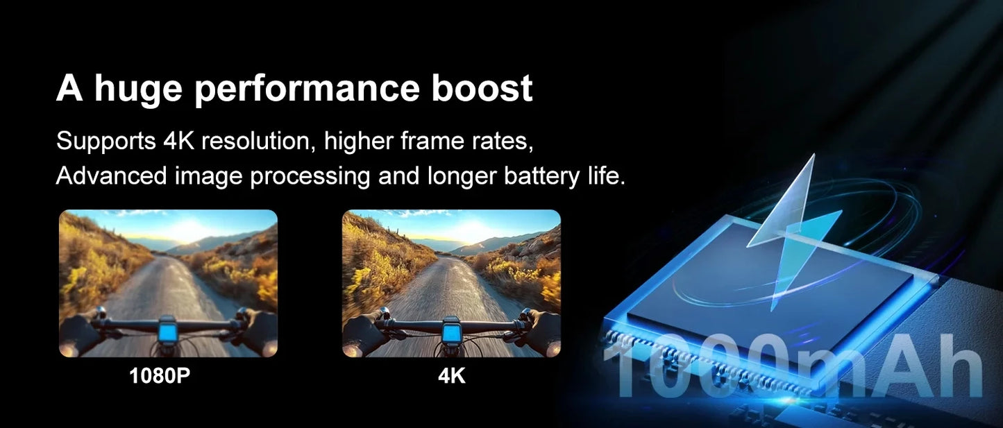 5K Thumb Action Camera 4K 60FPS 6-Axis Touch Screen Stabilization Pocket Sports Camera Magnetic Motorcycle Waterproof Bodycam