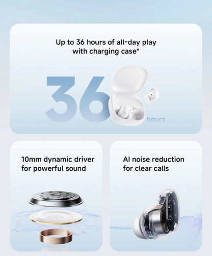 World Premiere Xiaomi Redmi buds 6 Play Up 36 hours  AI noise cancellation for calls Bluetooth 5.4 TWS Earphone Earbuds AI ENC